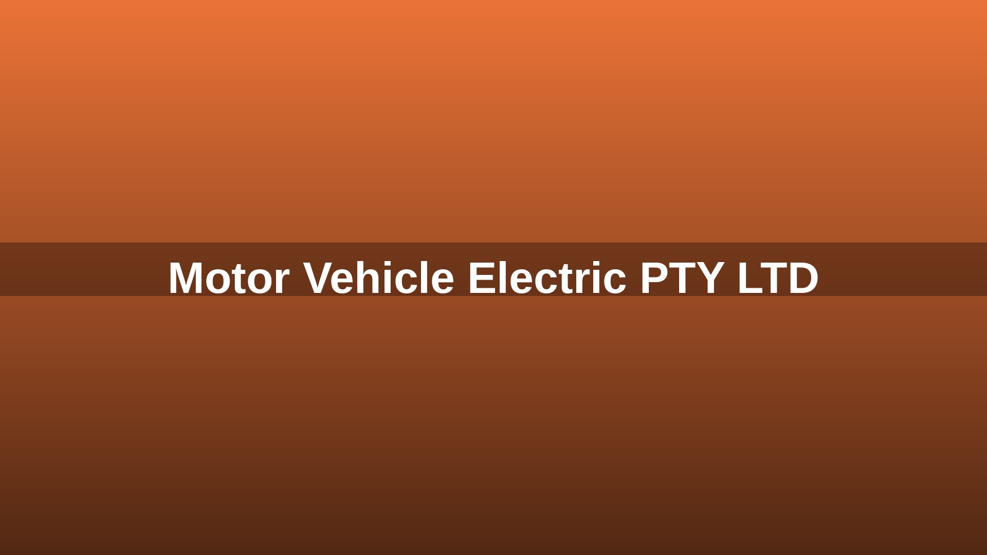 Motor Vehicle Electric team